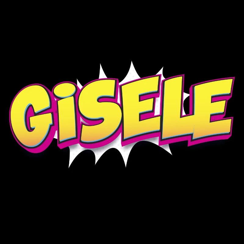 Gisele Custom Name Comic Book Style Pop Art,