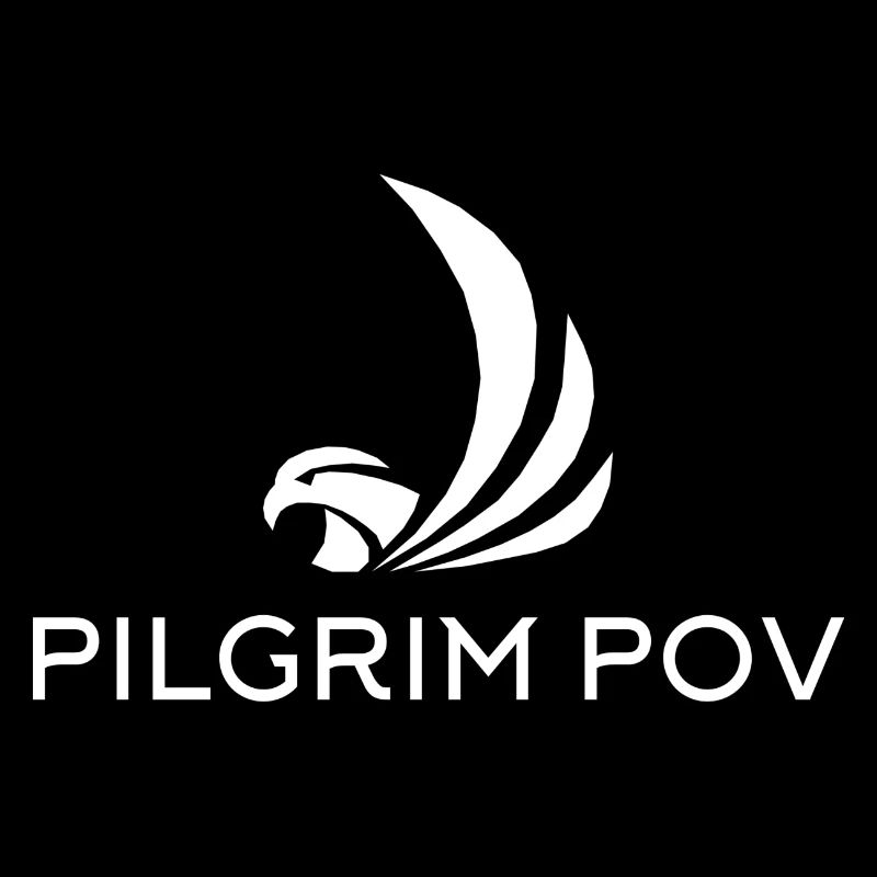 Logo blanc Pilgrim POV