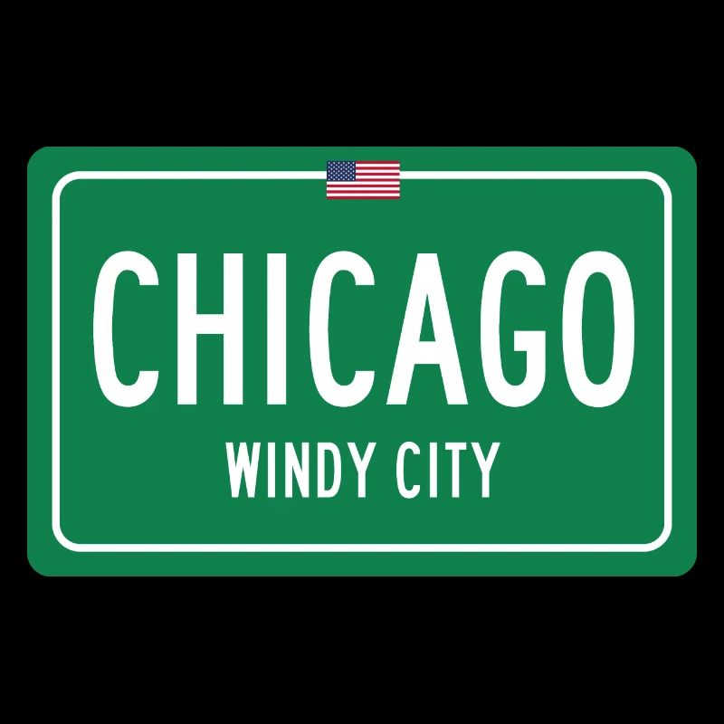 Signe de nom de lieu de Chicago