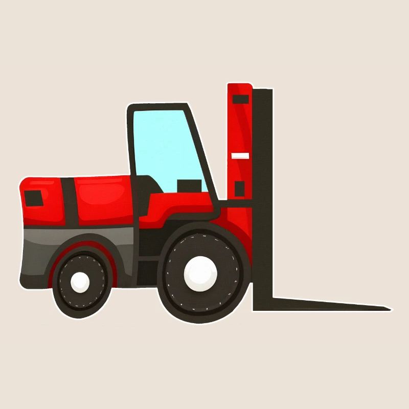 Red Forklift