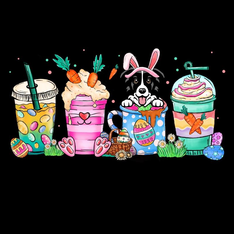Dog coffee easter bordercollie 4500x5400Border Col