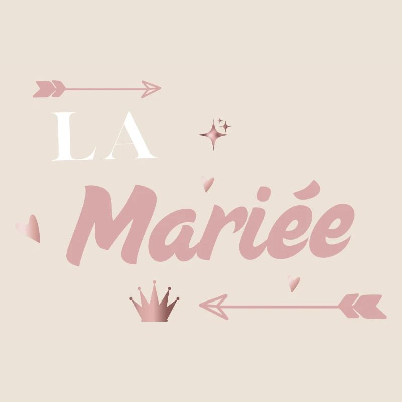 la mariée rose flèche