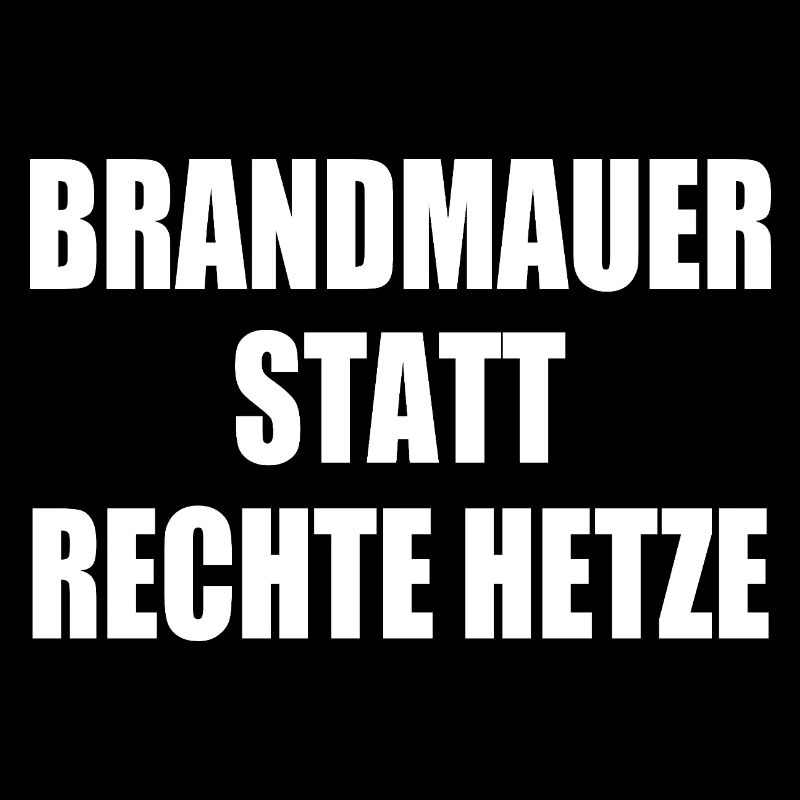 brandmauer statt rechte hetze