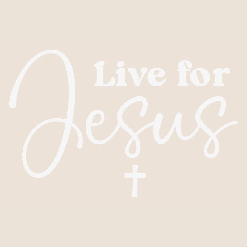 Typographie du script Live for Jesus