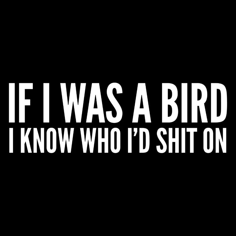 If I Was A Bird I Know Who I'd Shit On