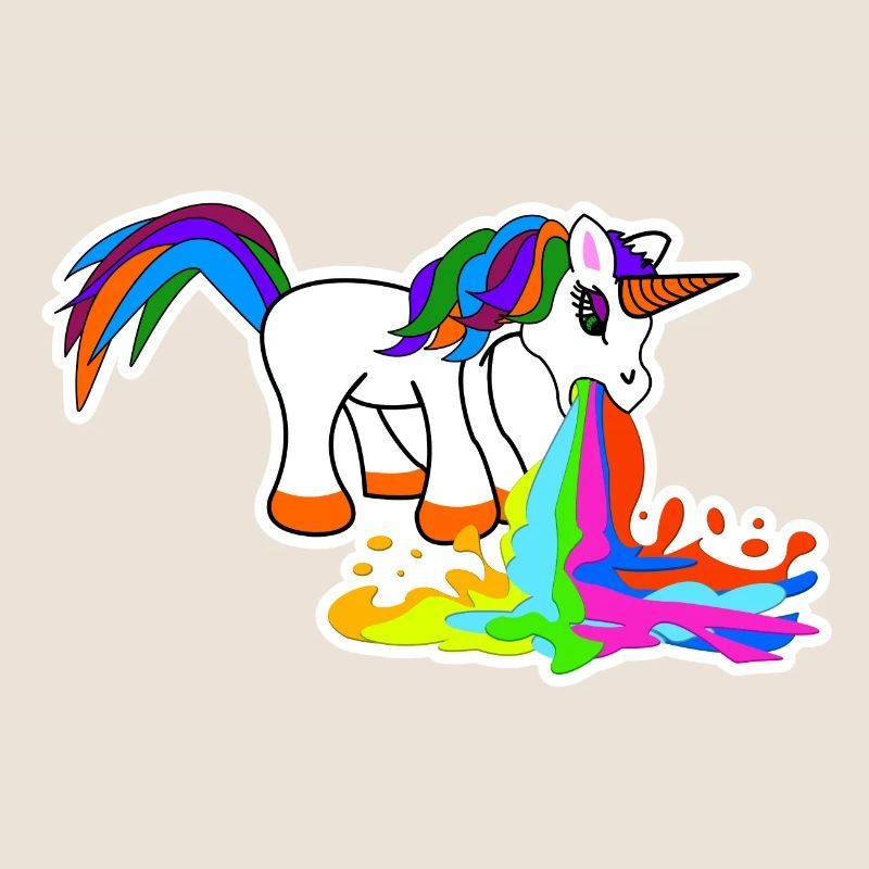 Süß Kotzendes Einhorn Geburtstag Pferd Geschenk
