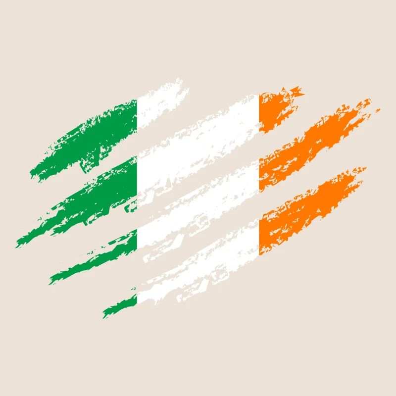 Irlande Drapeau Rayures Drapeau irlandais Dublin Griffes
