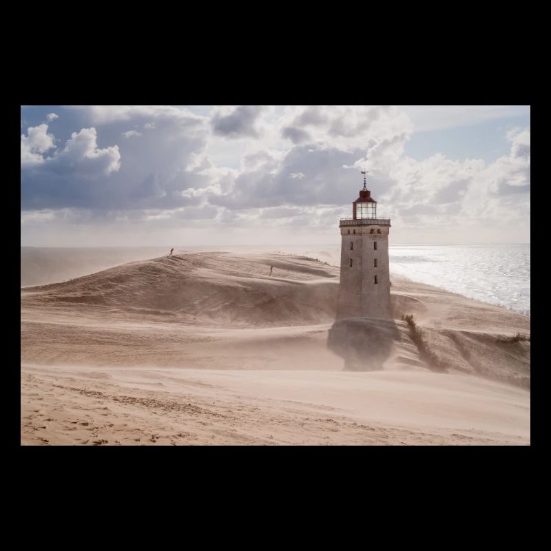 Tempête de sable au phare