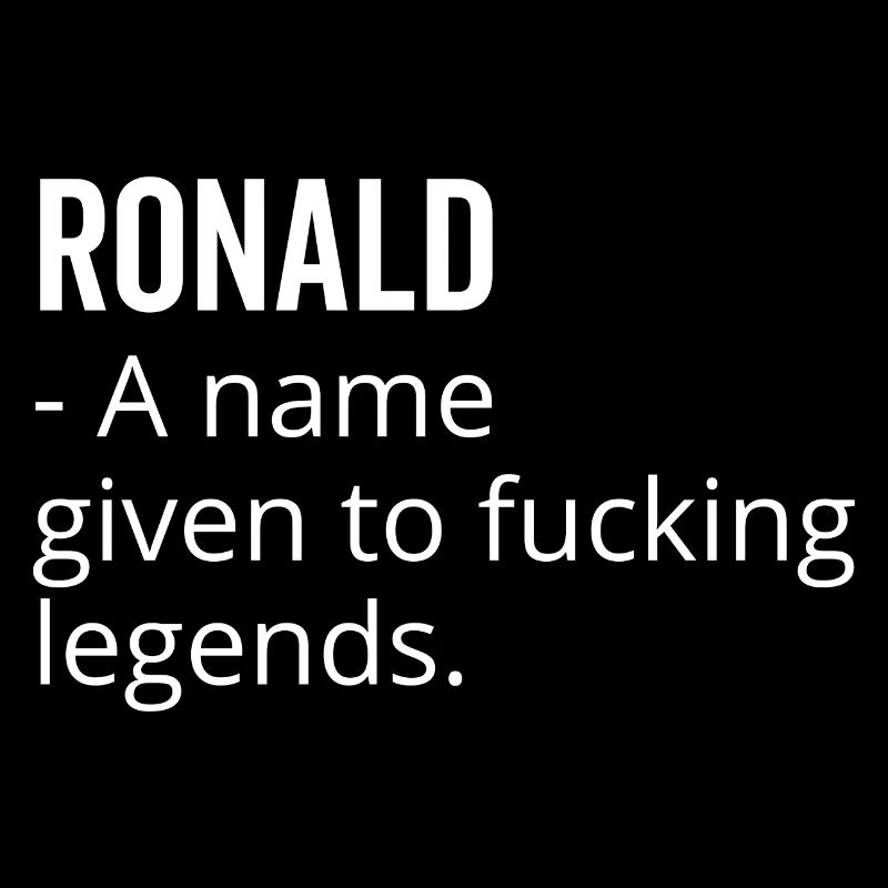 Ronald ein Name, der den verdammten Legenden gegeben wurde