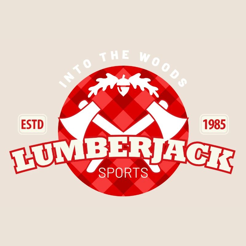 lumberjack check pattern in a circle