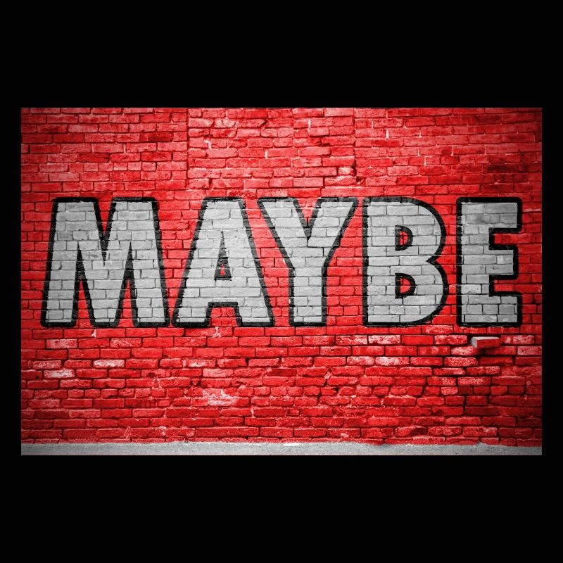 Maybe Brick Wall Graffiti