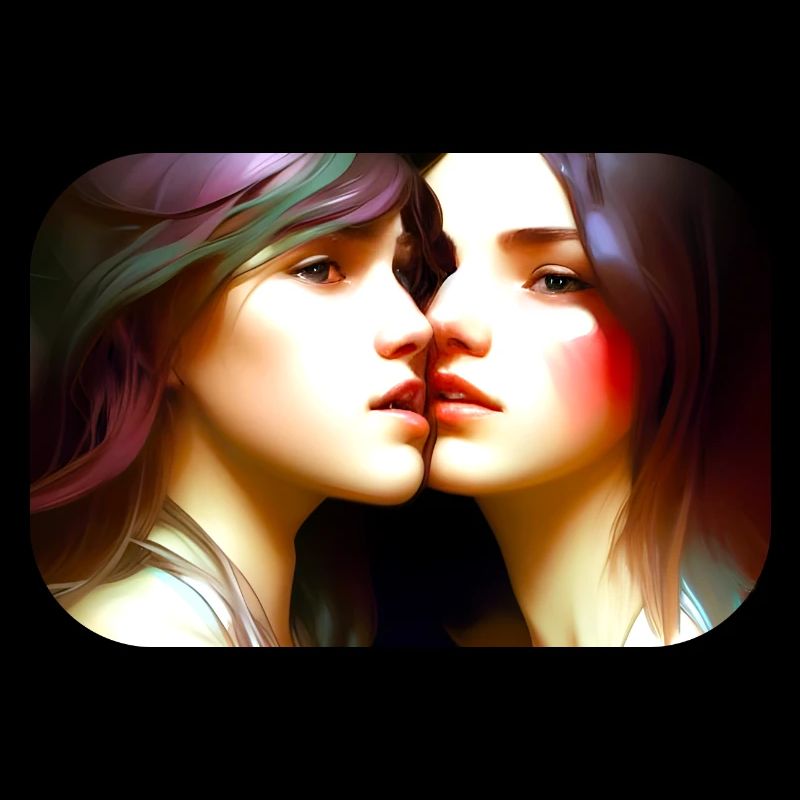 Zwei Mädchen zusammen