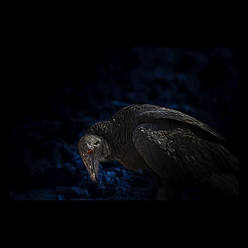 le terrible vautour à l'oeil rouge