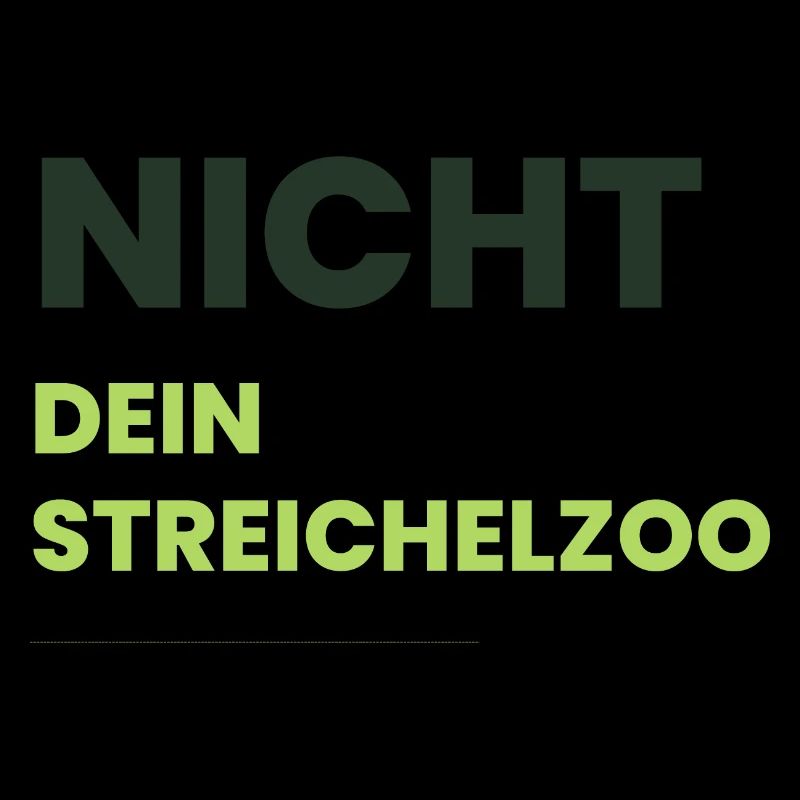 Nicht Dein Streichelzoo Print auf Panel PTSDHG