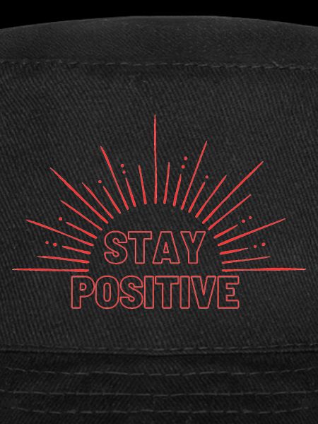 Restez positif en rouge