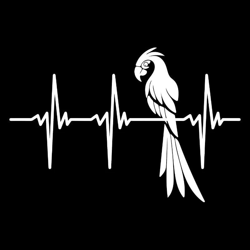 Heartbeat for elegant parrot
