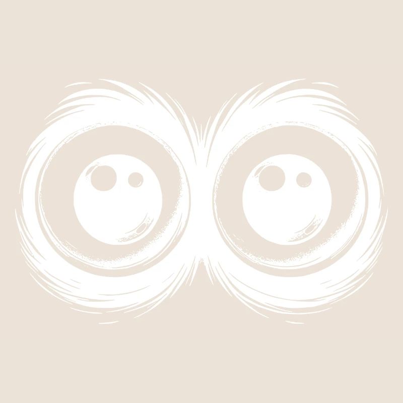 Drôles d’yeux avec un regard perçant