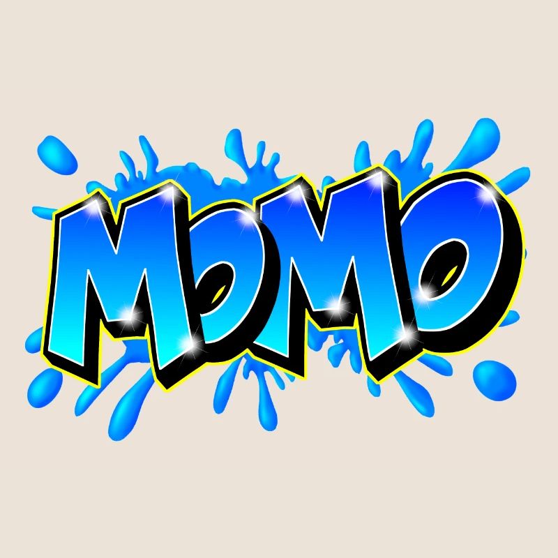 Graffiti Name MOMO printable on evrything