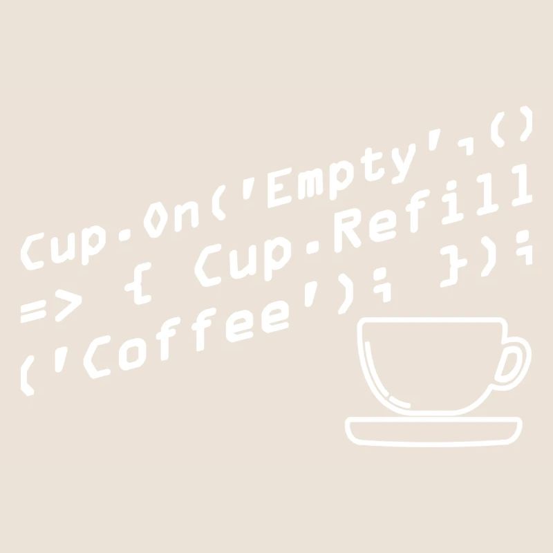 Aus Kaffee Code generieren Programmierer