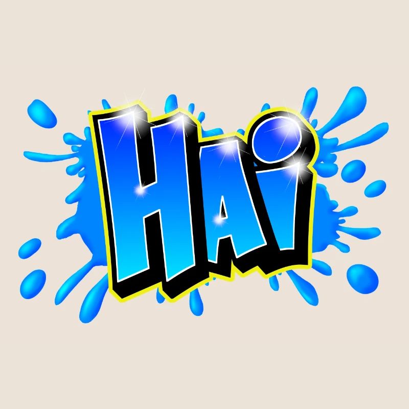 Graffiti name "HAI" Imprimable tout support !