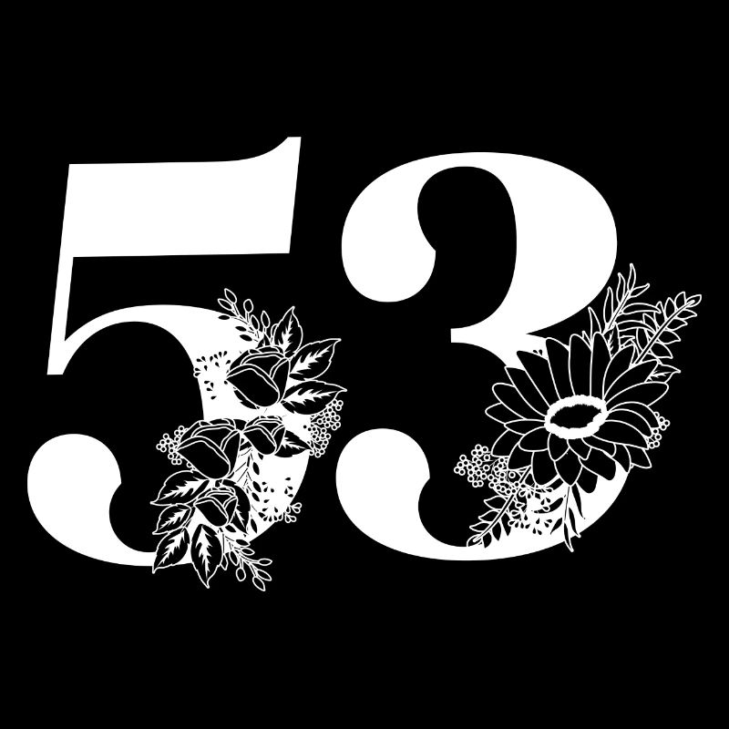 Nummer 53 Schwarze Blumen - 53. Blumengeburtstag