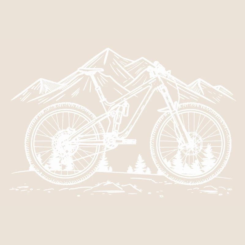 Mountain Biking Drawing