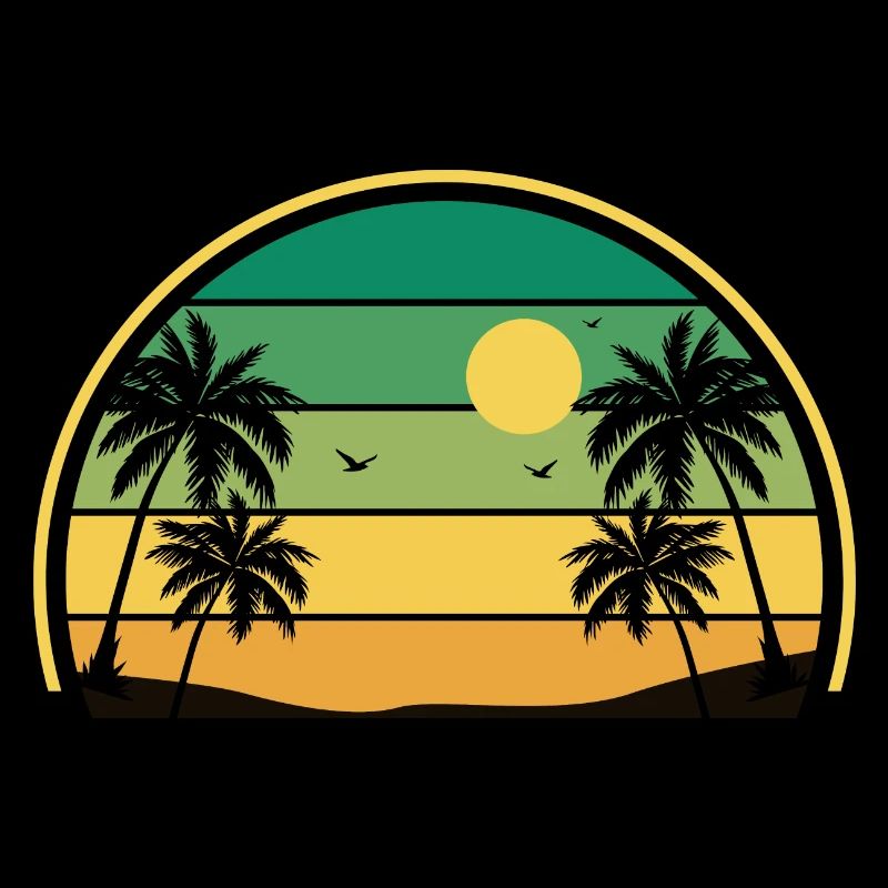 Retro Summer Sunset