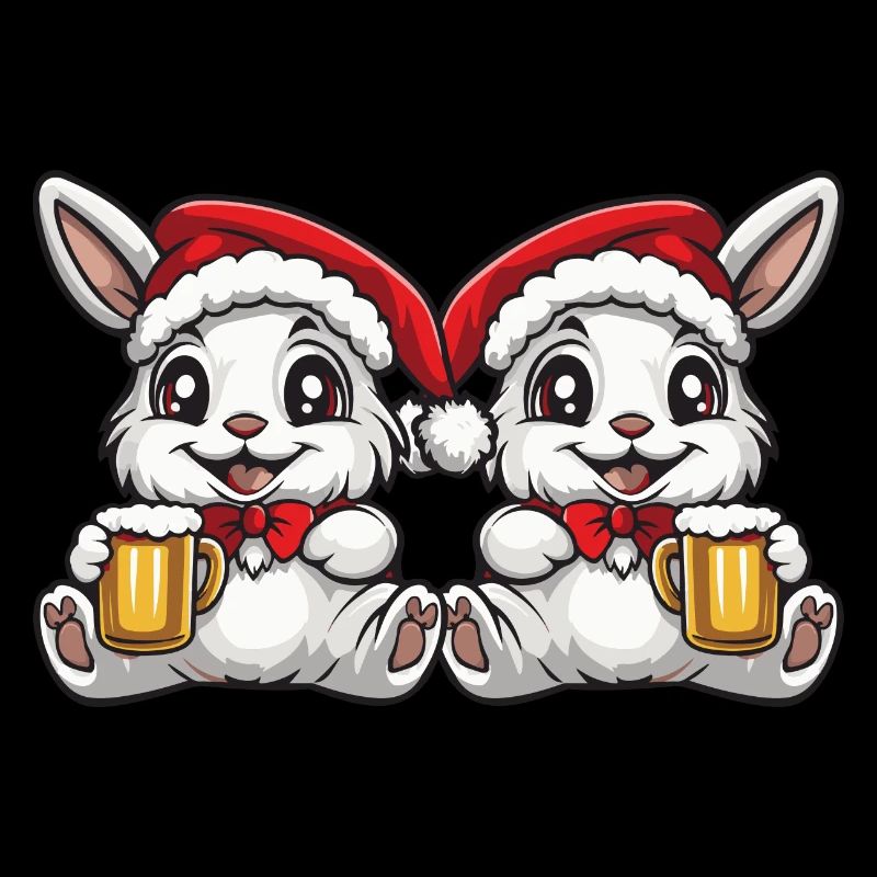 Bunny Christmas Team Beer