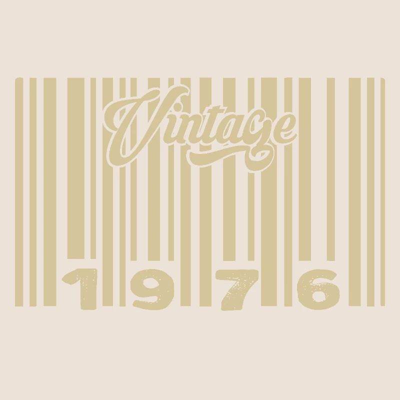 Vintage 1976 Barcode 1976: Year 2025.
