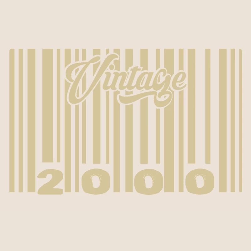 Vintage 2000 Barcode 2000: Year 2025.