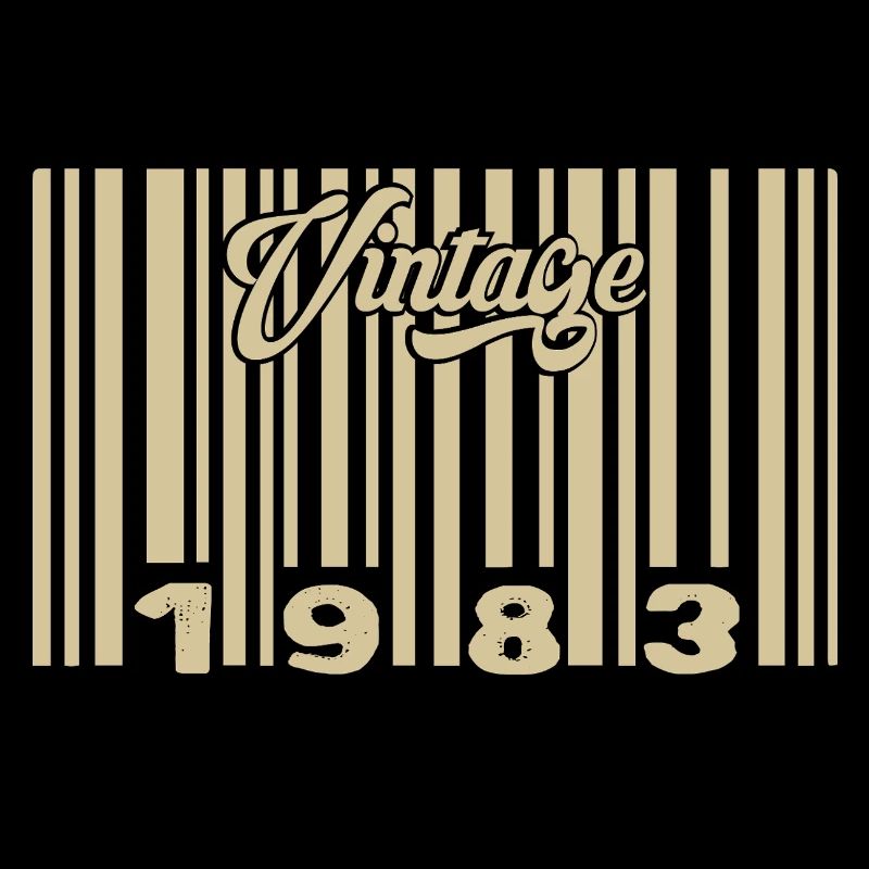 vintage 1983 Code barre 1983: Année 2025.