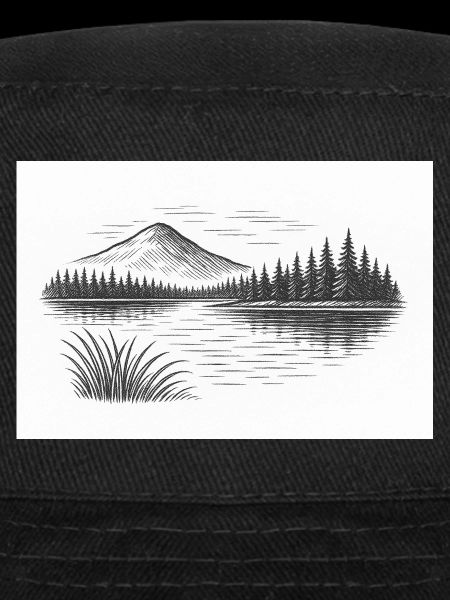 Bergpanorama hinter See