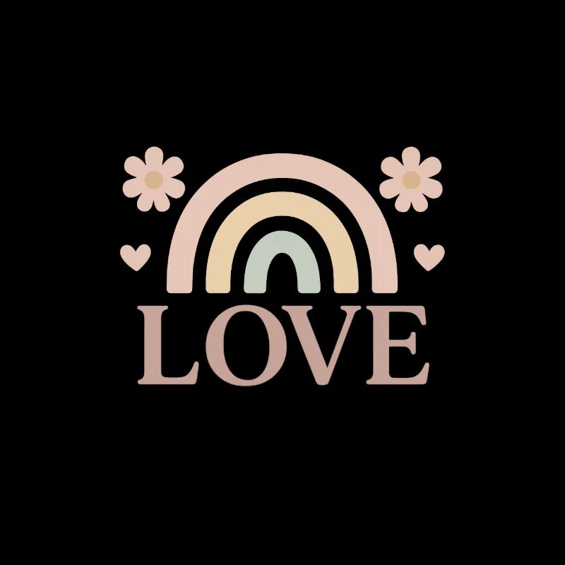 Pastell-Liebe – Retro Love Design