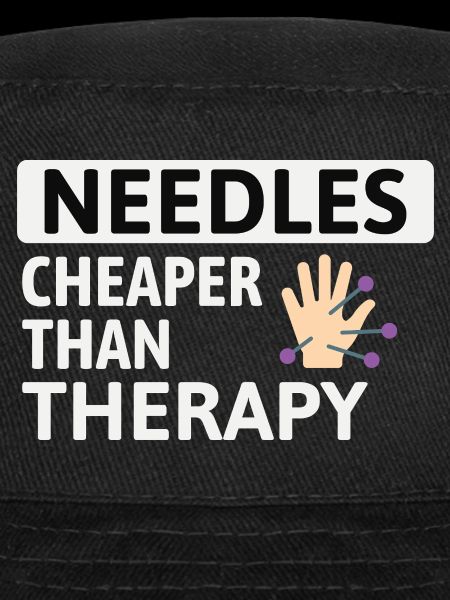 Needles Cheaper Than Therapy Acupuncturist 