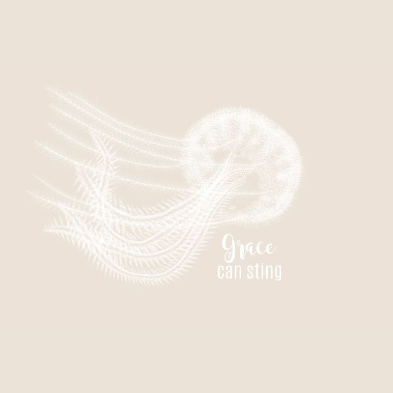 Grace Can Sting – Méduse élégante en blanc