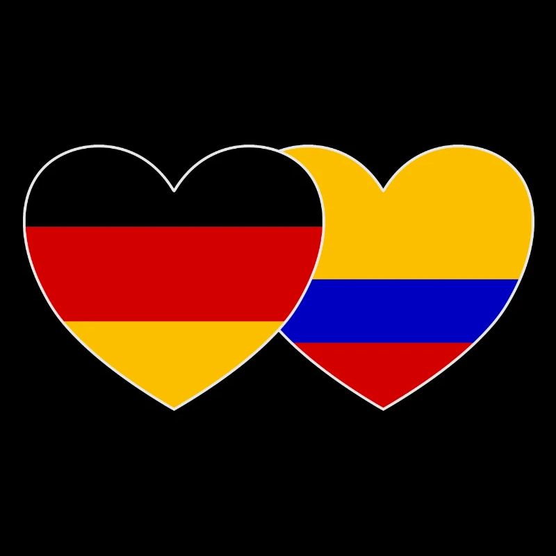 Allemagne Colombie Drapeau