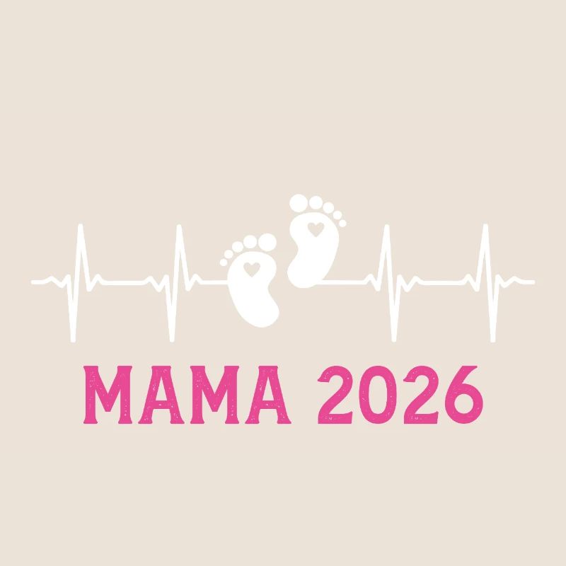 Mama 2026 Herzschlag Werdende Mutter 2026