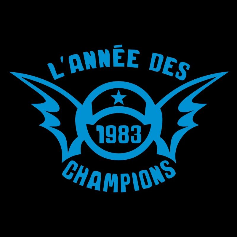 1983 annee anniversaire champion logo