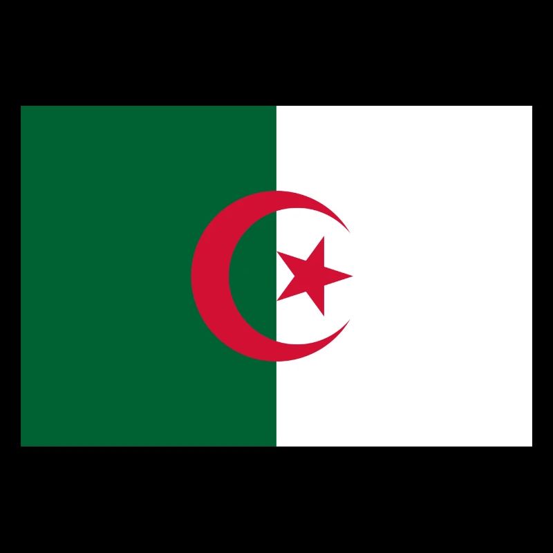 Algérie drapeau algérien drapeau