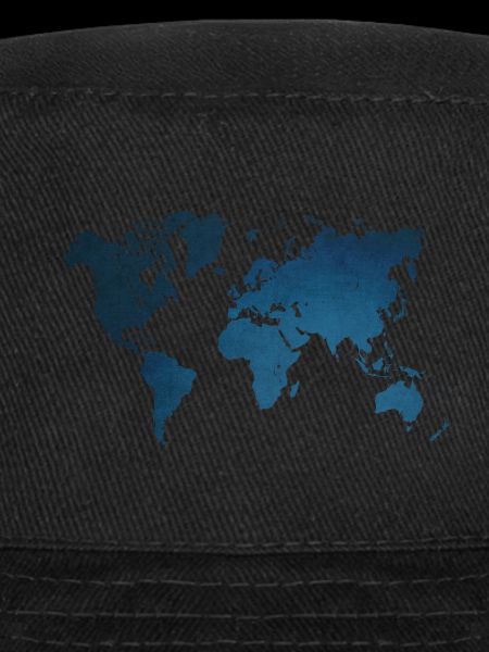 world map blue