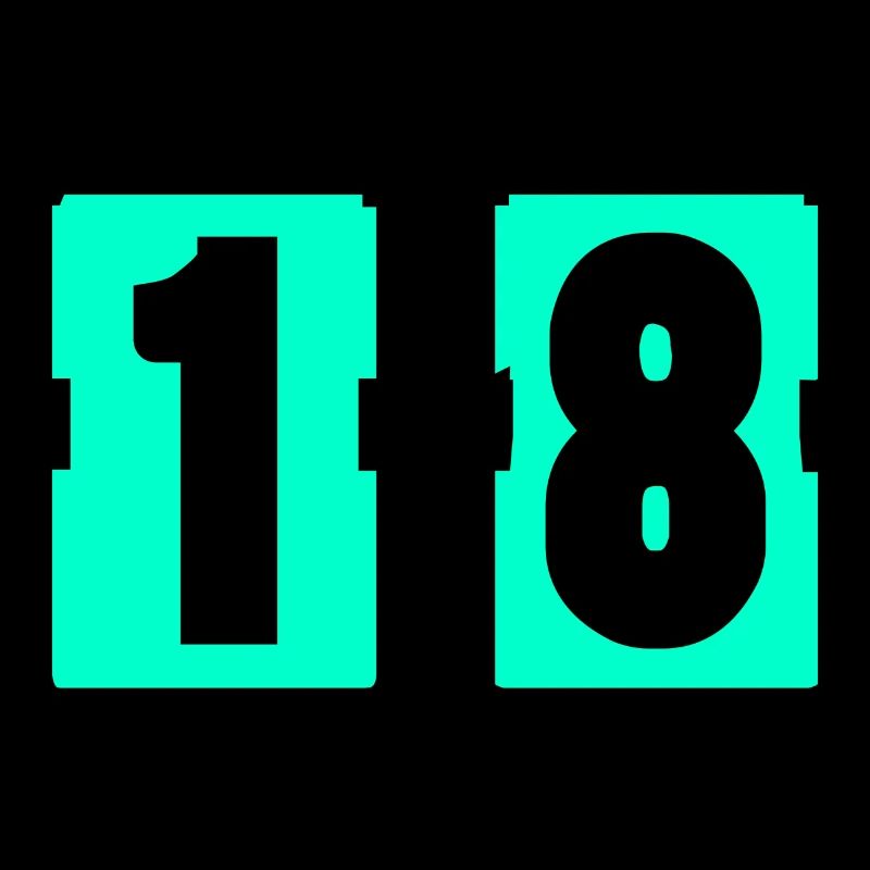 18. 18. GEBURTSTAG. GEBURTSTAG 18 JAHRE. 18