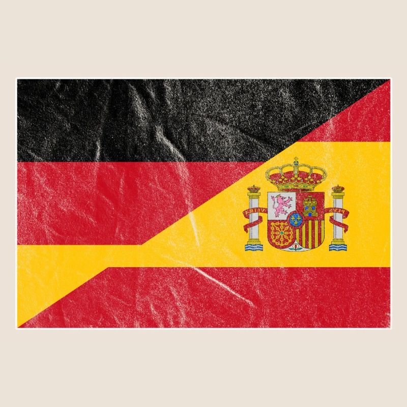 Allemagne Espagne Drapeau
