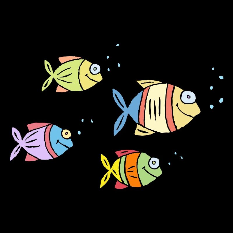 coloré poisson eau mer graffiti dessin d’enfants