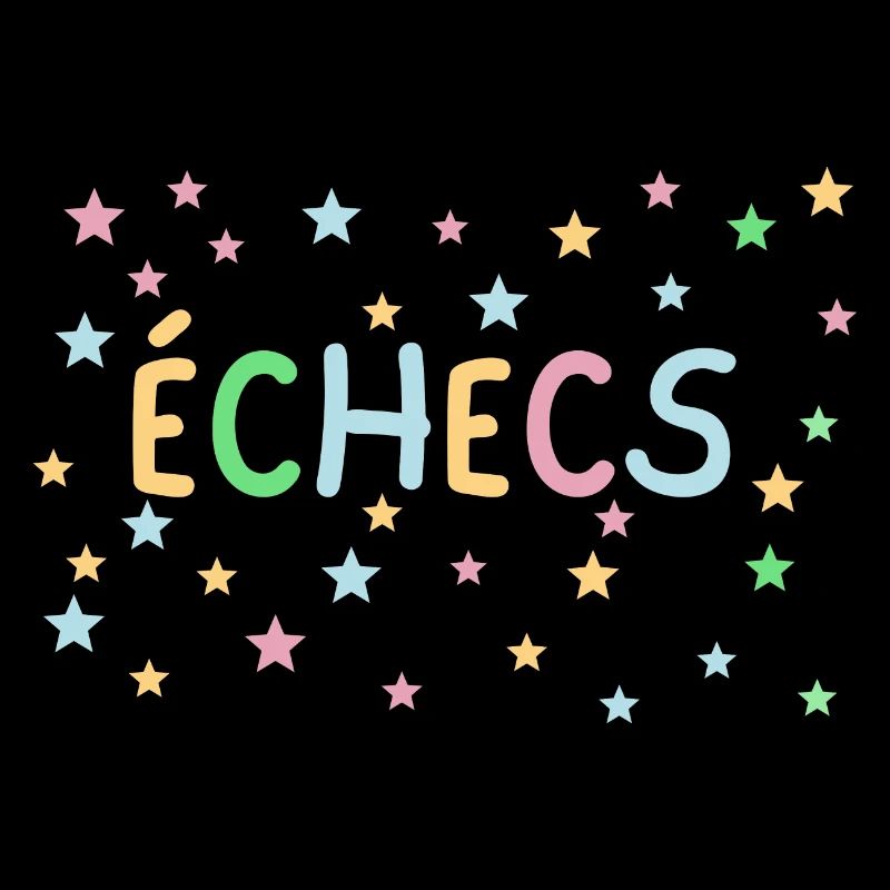 échecs pastel étoiles