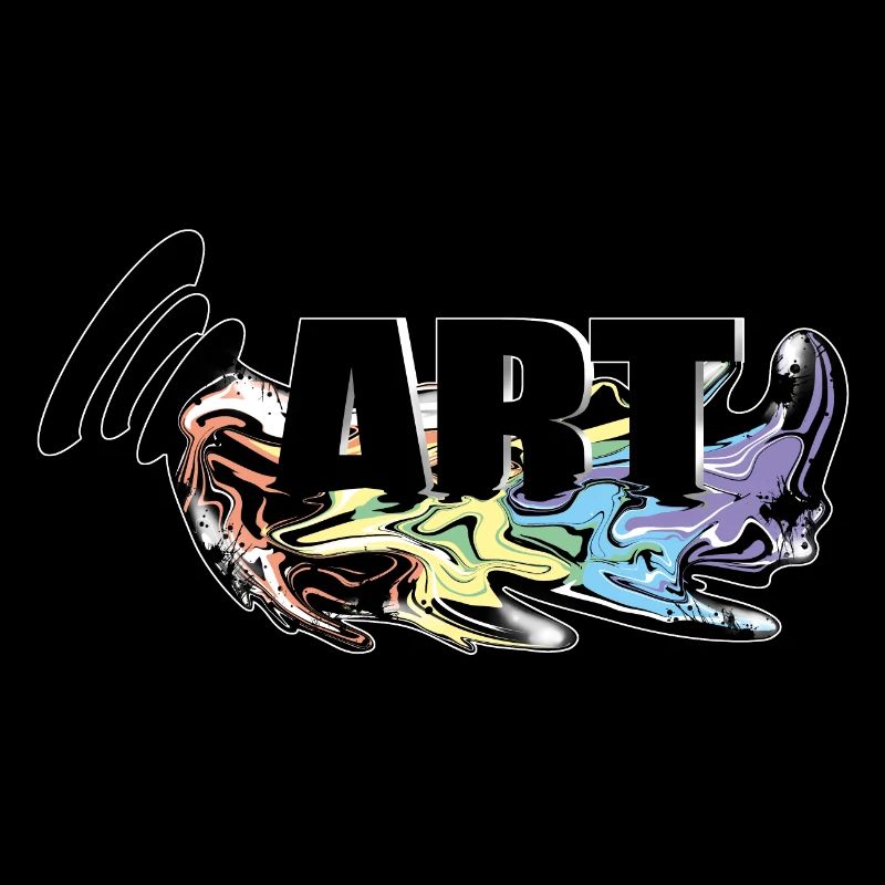 Kunst tropfender Farbe Lack Regenbogen