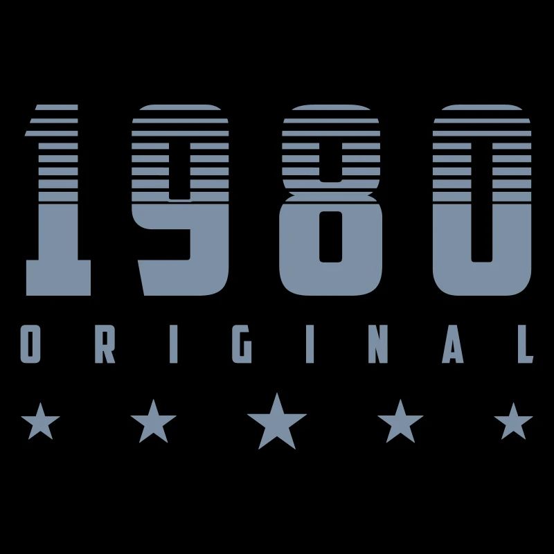 Original 1980 Année de naissance | Couleur modifiable