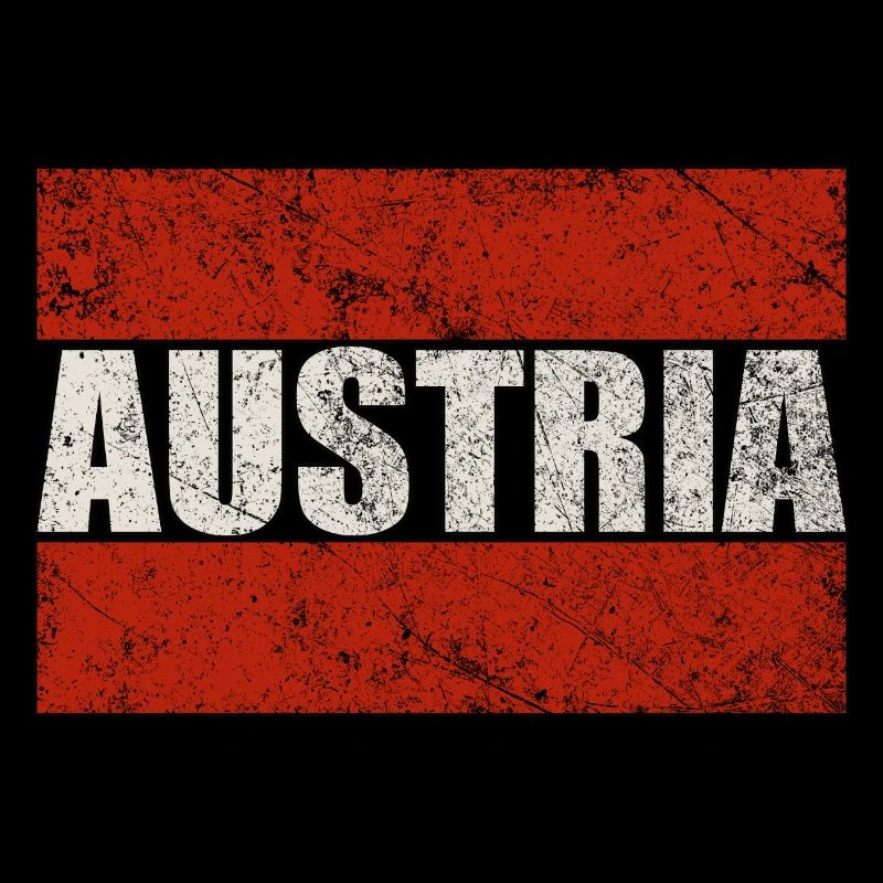 Austria Austria flag in vintage design