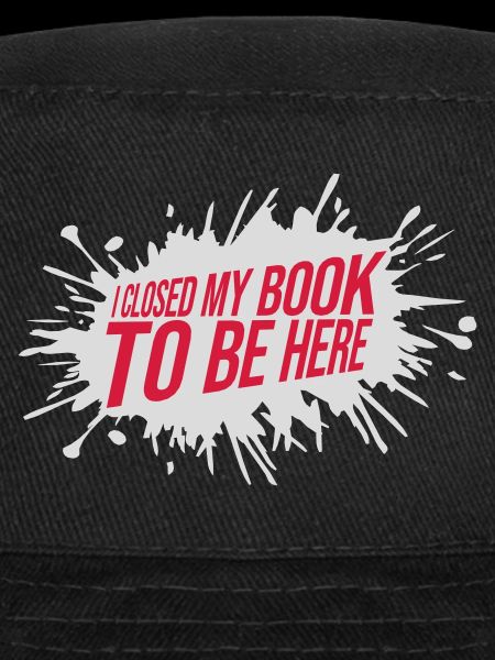 I closed my book
