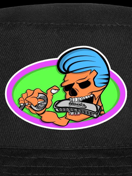Elvis Rat fink Harmonica Style