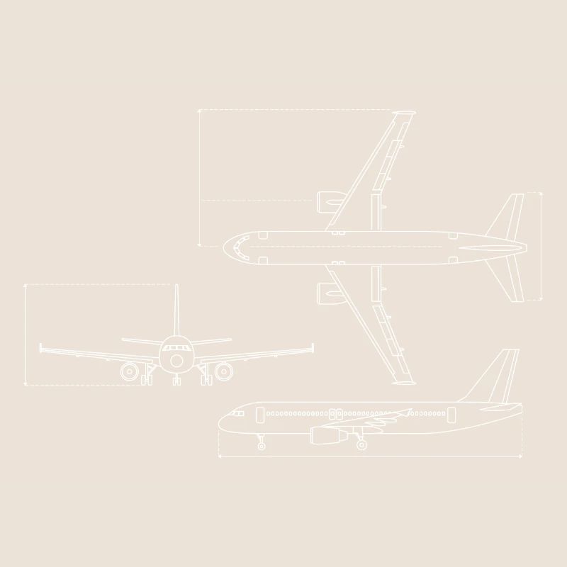 Dessin technique du plan d’avion